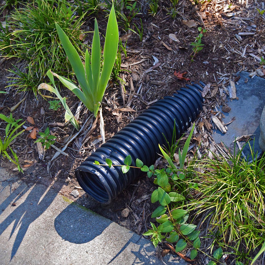 Lawn drainage pipe